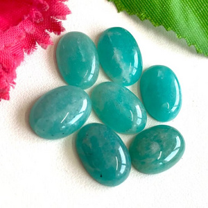 Green Amazonite Oval Cabochon Gemstone Pendant Size Cabochon Amazonite For Craft Making Wholesale Supply