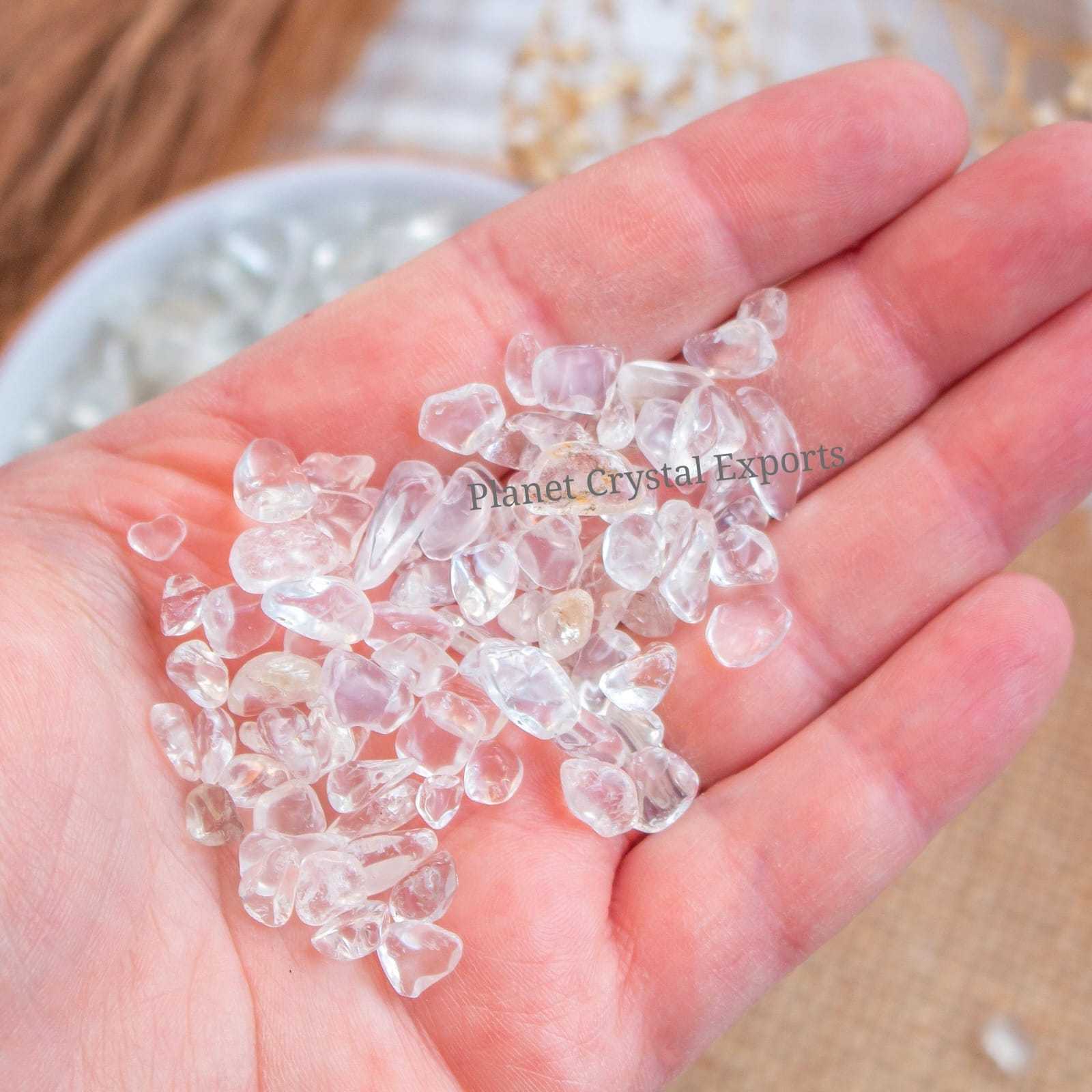 Natural Clear Quartz Gemstone Chips Crystal Quartz Chips For Healing And Decoration Wholesale Gemstone Chips From planet Cr