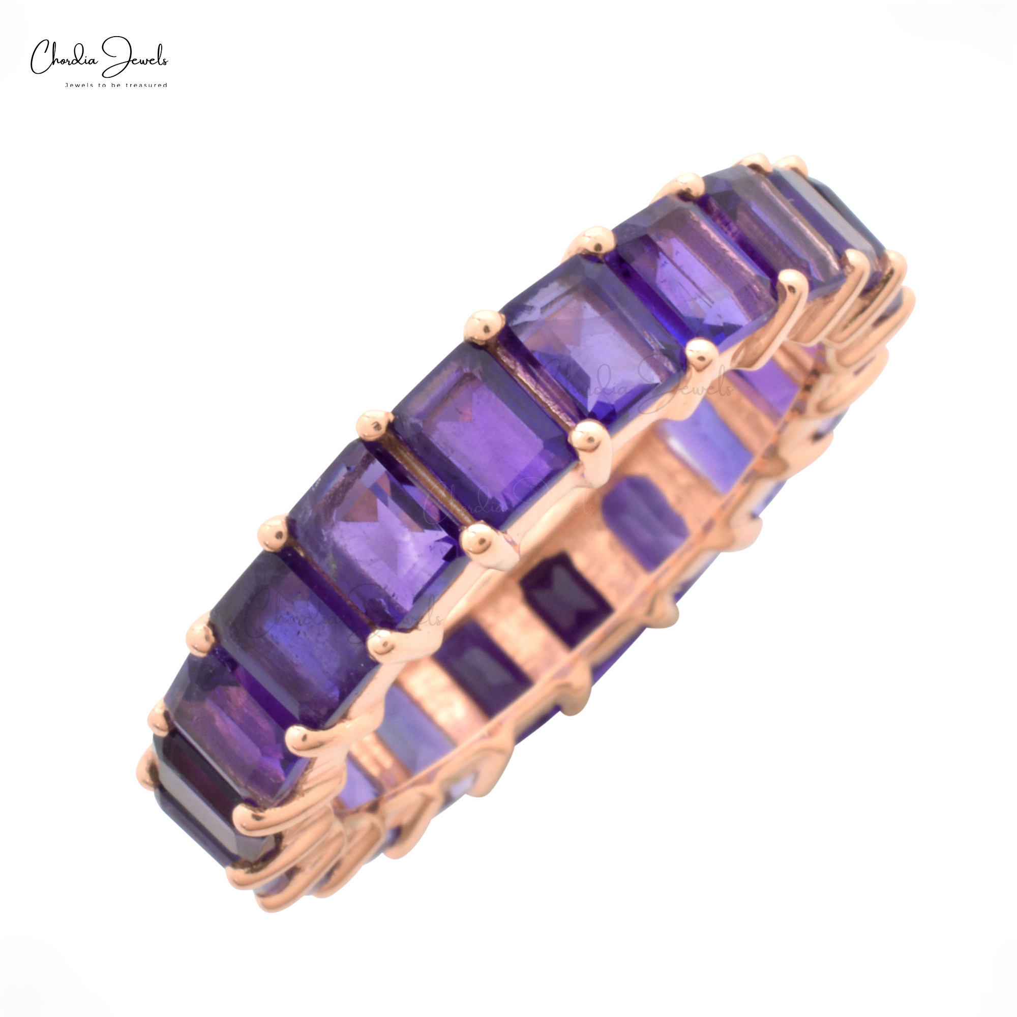 Trendy Fashion Micron Plated At Offer Price 925 Sterling Silver Natural Amethyst Gemstone Ring For Women High Finish Jewelry