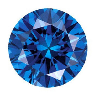 Lab Grown Round Brilliant Cut Blue Diamond Fancy Color IGI Certified Polished Diamond CVD and HPHT Lab Created Diamond