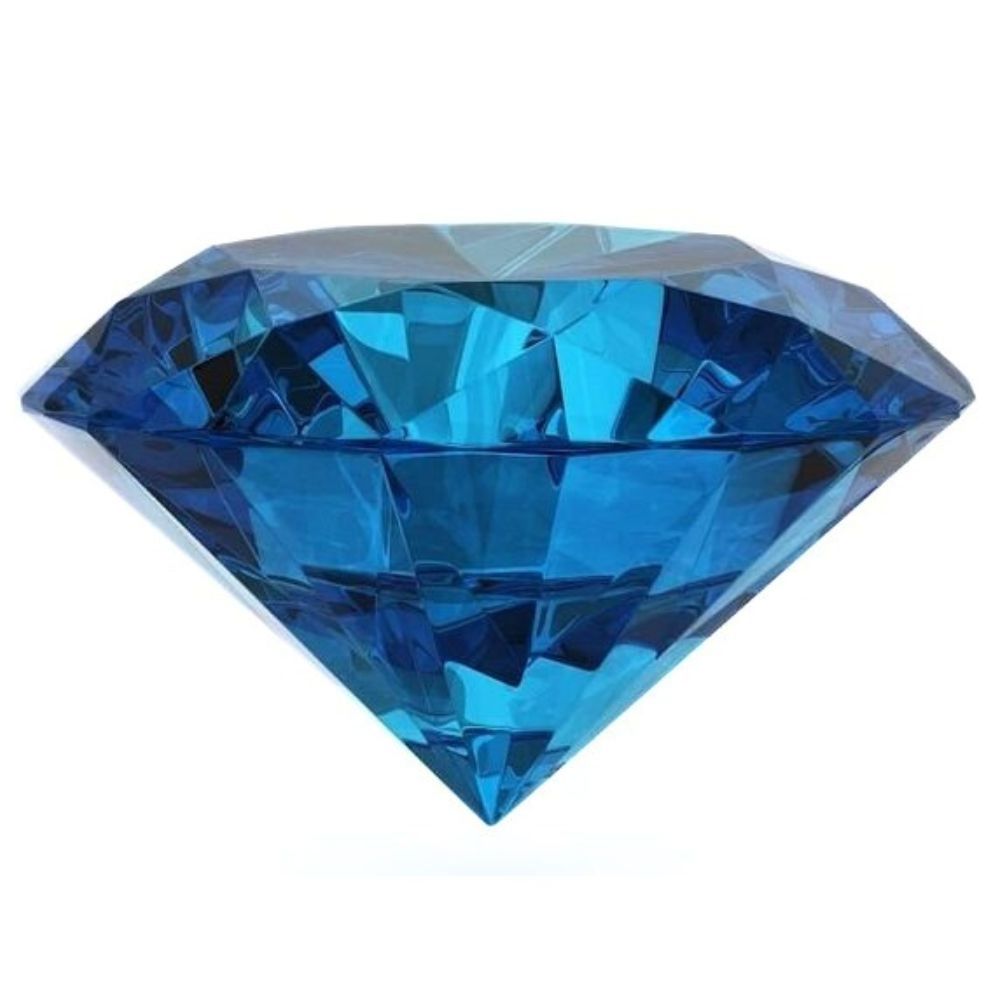 Lab Grown Round Brilliant Cut Blue Diamond Fancy Color IGI Certified Polished Diamond CVD and HPHT Lab Created Diamond