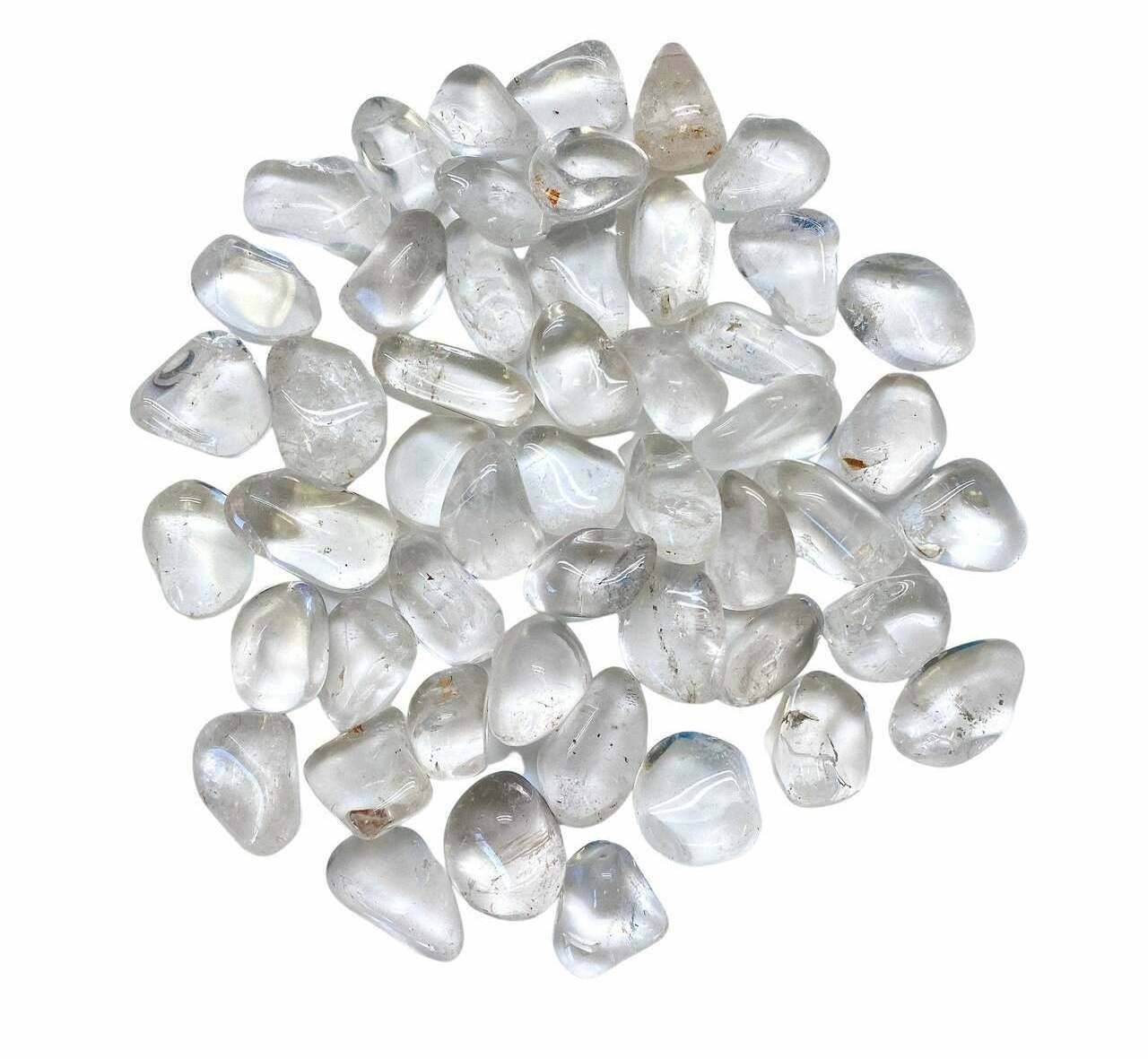 Premium Quality Clear Quartz Tumbled Stones Wholesale Clear Quartz Crystal Tumble Stones Polished Clear Quartz Healing Stone