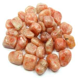 Wholesale Natural Stones Polished Sunstone Tumbled Bulk High Quality Natural Tumble Stone for Healing And Home decoration