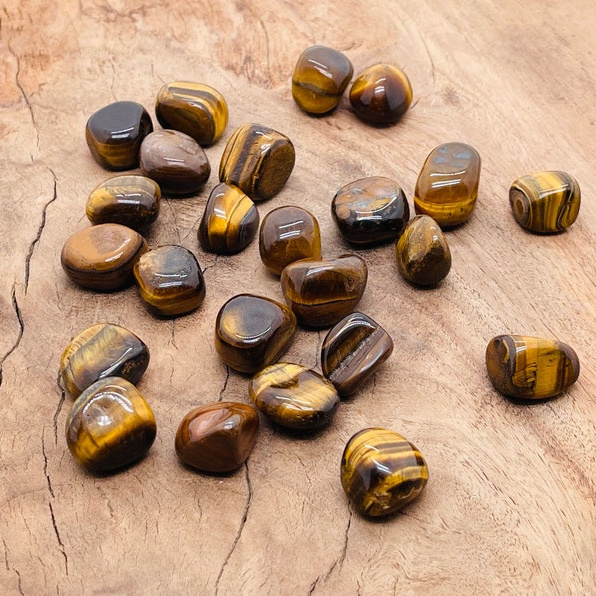 High Quality Yellow Tiger Eye Crystal Tumble Stones Polished Tiger Eye Healing Tumble Stones For Home And Garden Decoration