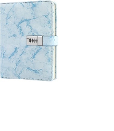 Journal Notebook, A5 Daily Journal Marble Diary with Lock for Girls PU Leather Diary with Combination Lock Diary Lock for Women