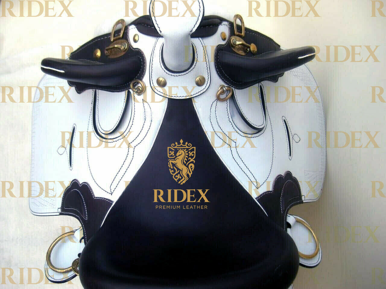 Export Quality Leather Australian Stock White Horse Tack Saddle Horse Riding Accessories Leather Horse Saddle