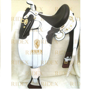 Export Quality Leather Australian Stock White Horse Tack Saddle Horse Riding Accessories Leather Horse Saddle