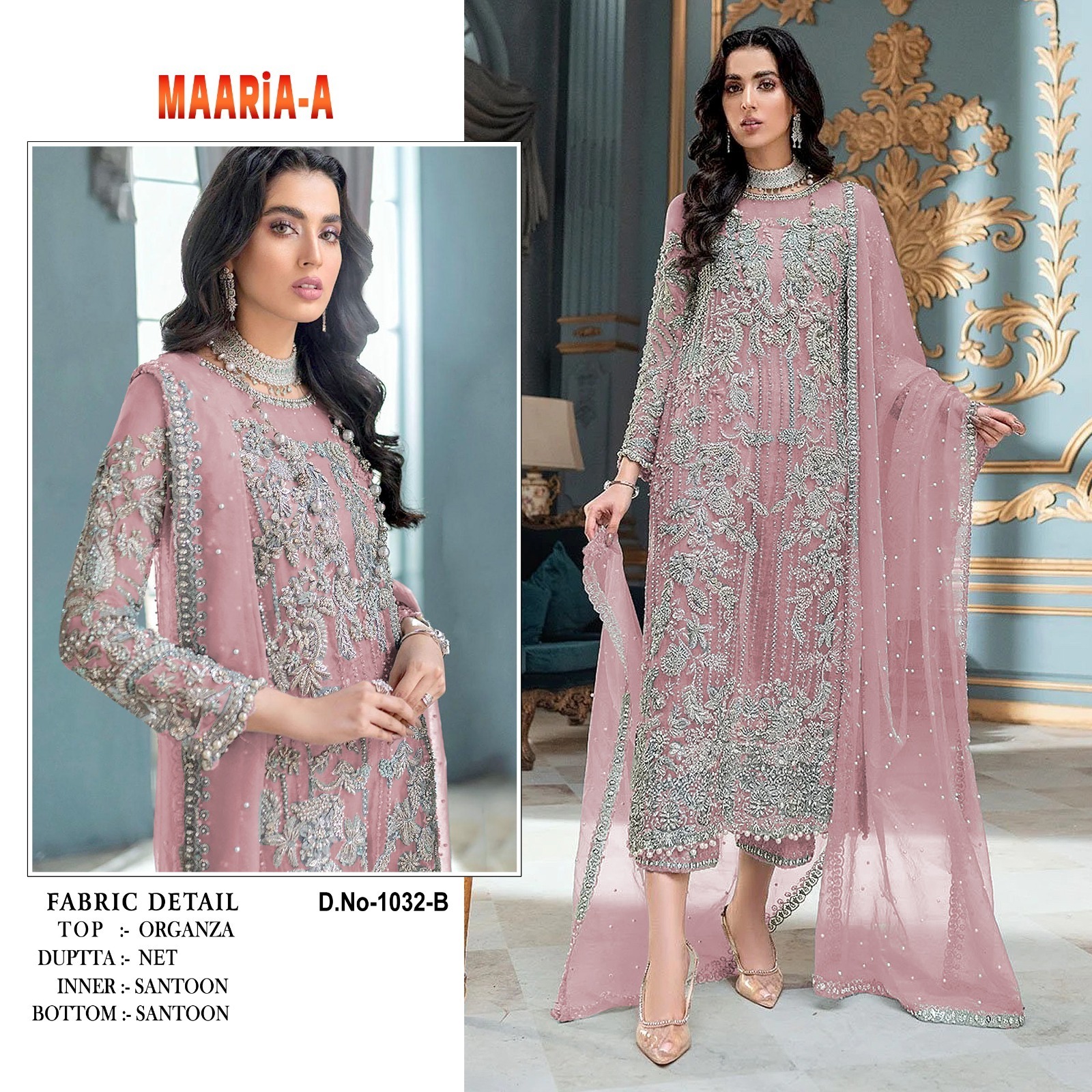 Standard Quality Heavy Organza With Embroidery Sequence Work Pakistani Suit for Party Wear Occasion from Indian Supplier