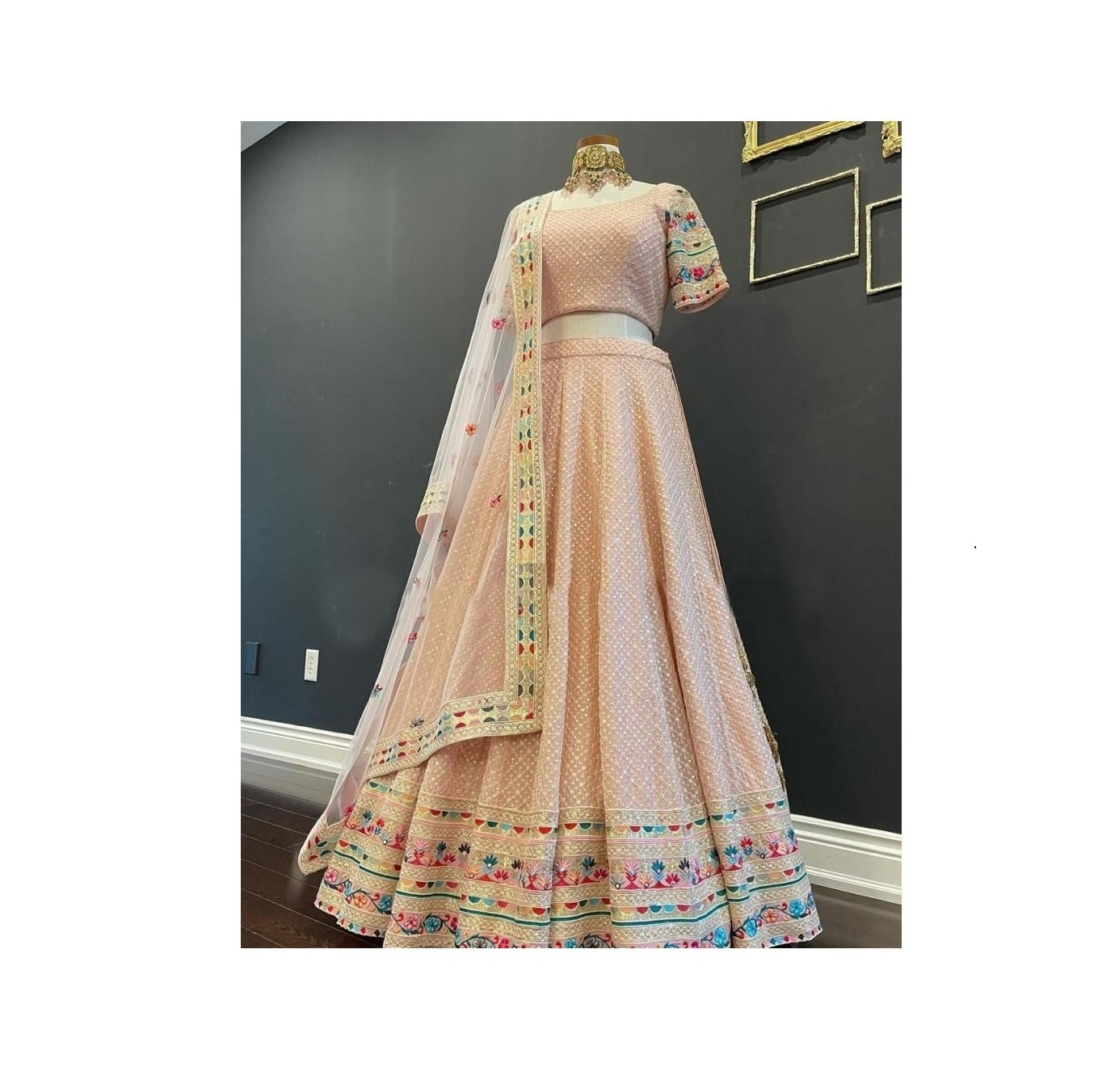 High Quality Faux Georgette with Sequence Work Women Lehenga Choli for Export Available at Affordable Price