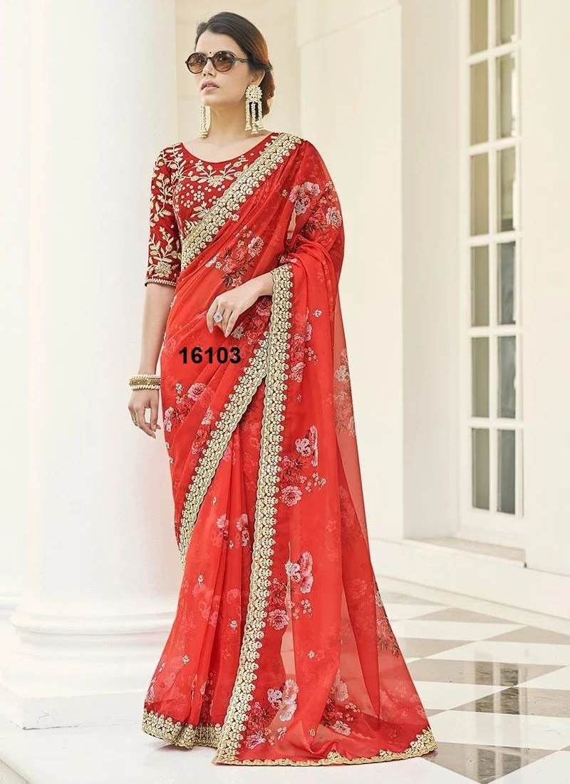 Hot Selling Wedding and Festival Wear Bridal Silk Saree from Indian Supplier Available at Wholesale Price