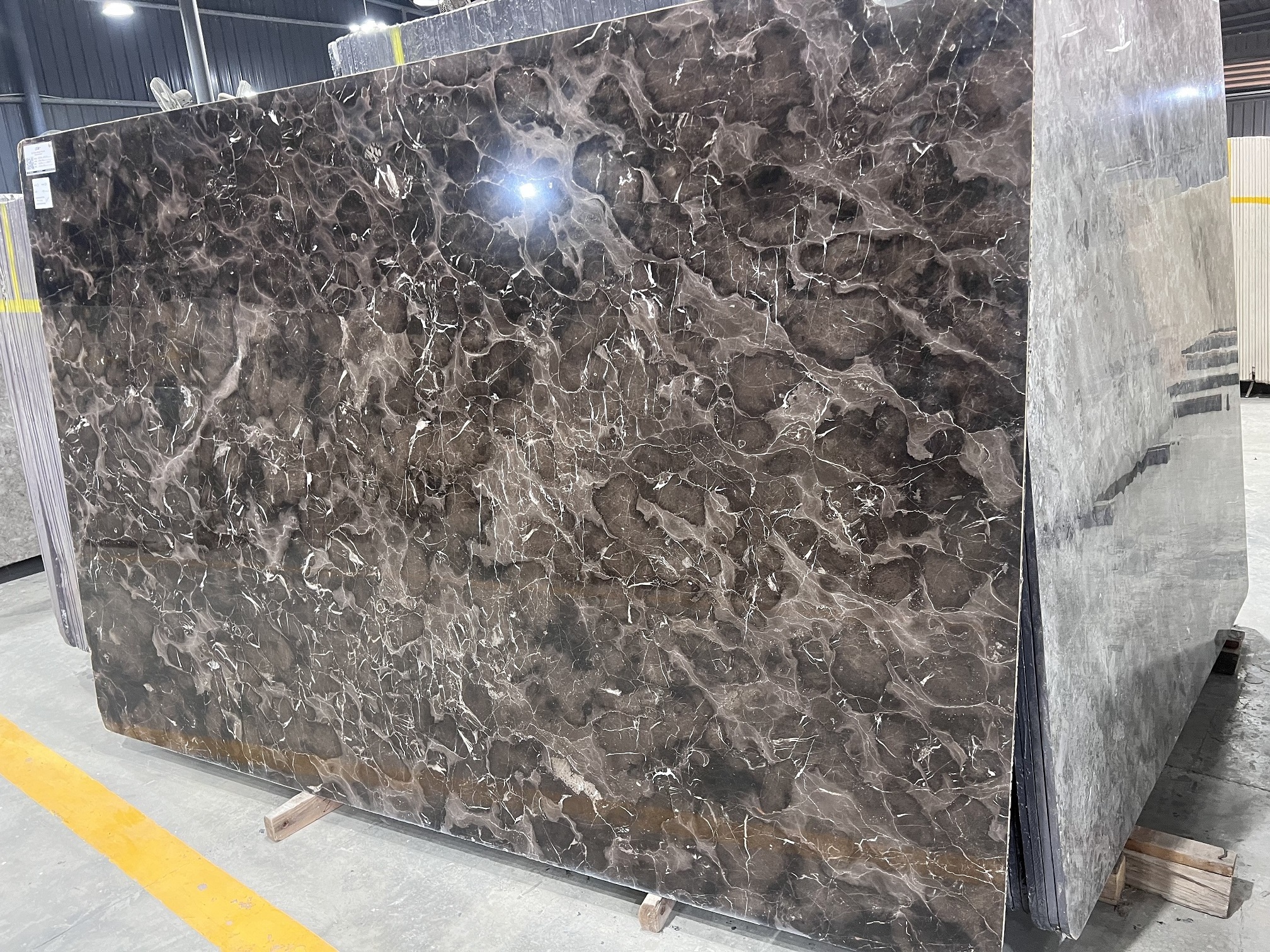 Wholesale Supply Italian Marble Coffee Brown Marble Slab for Home and Office Application Natural Stone Marble