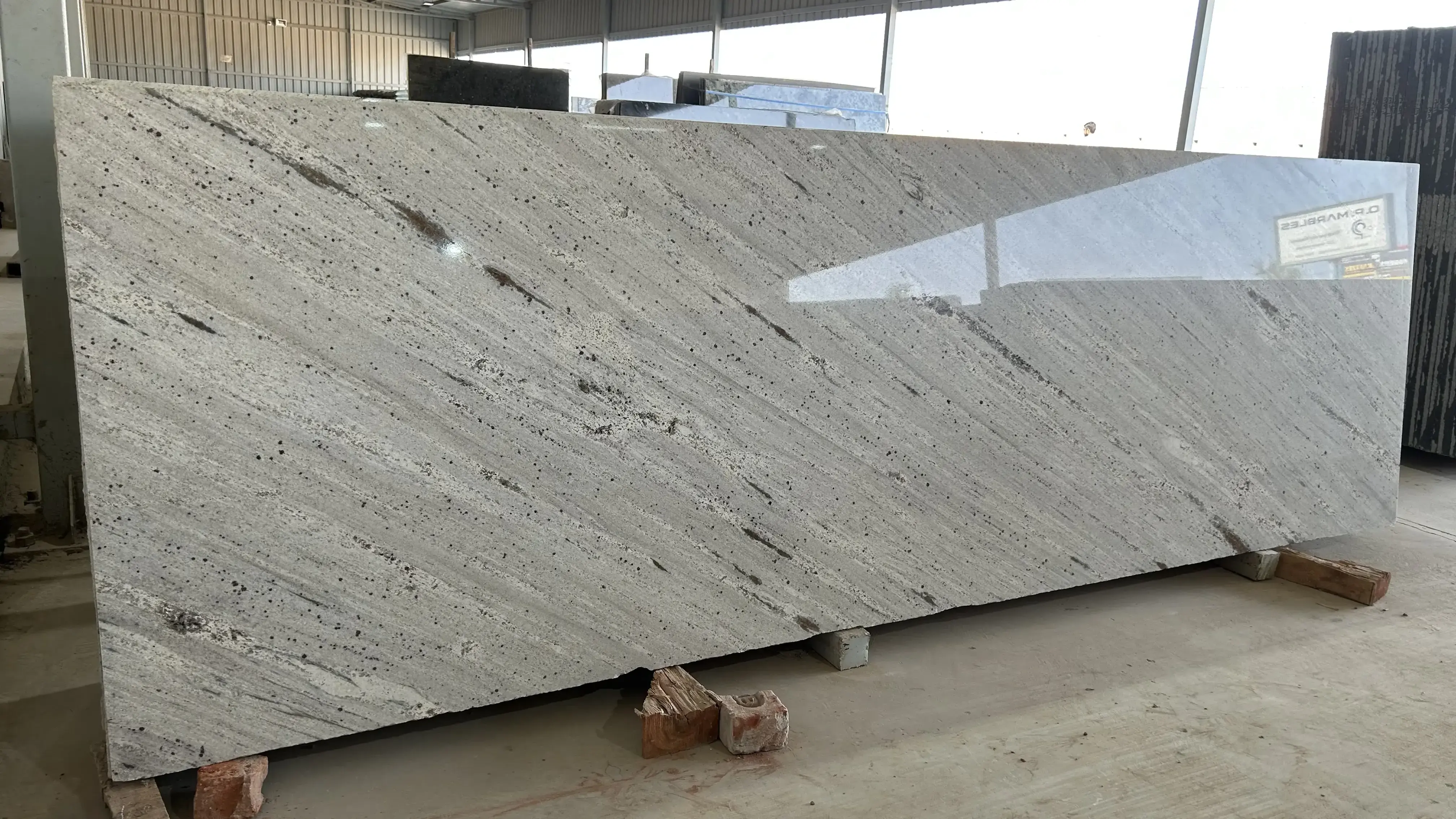 High on Demand Millenium Cream South Granite Slabs Specially Good for Countertops Monuments from India