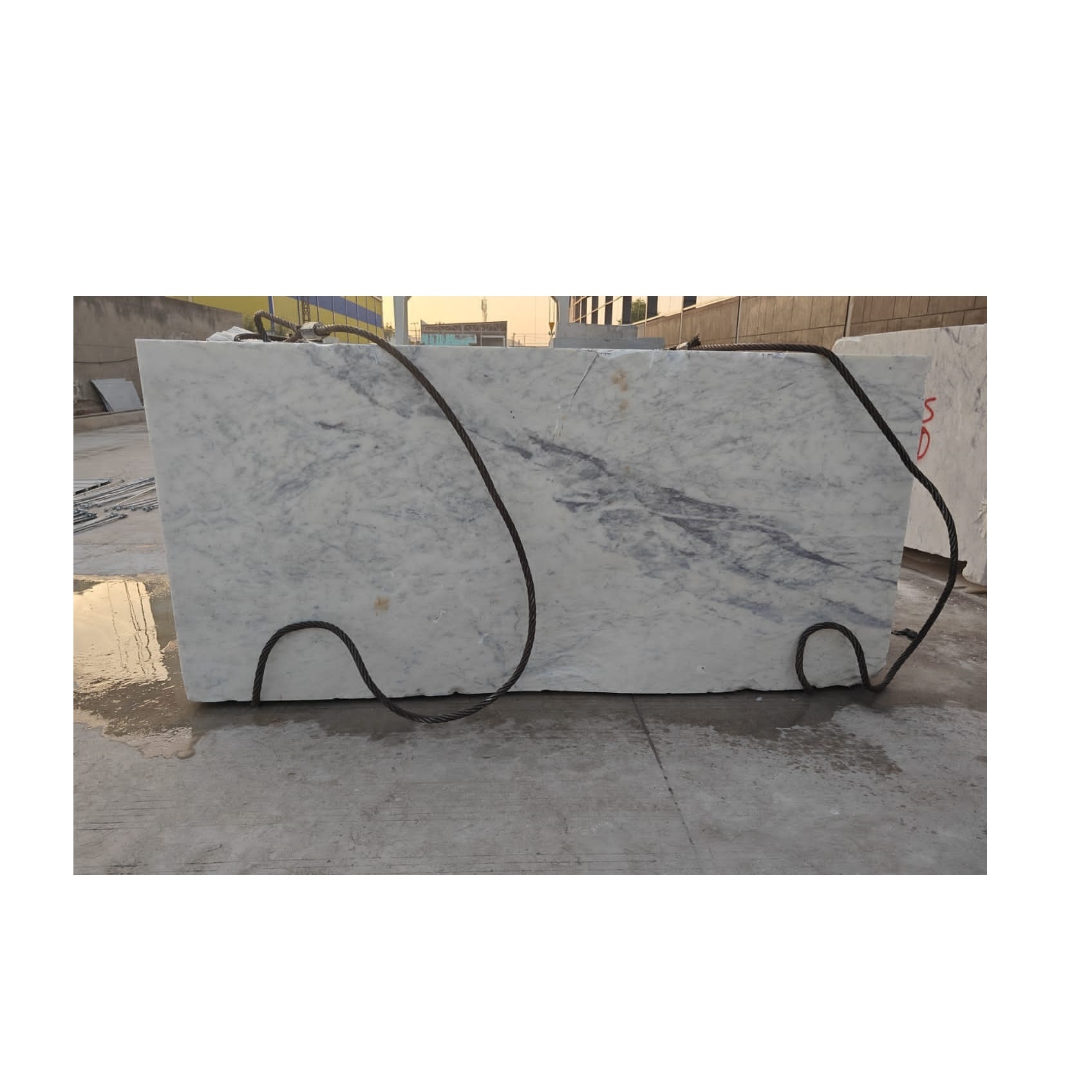 Luxurious Design Natural Stone Banswara White Marble Blocks for Interior Wall and Floor Decoration from India