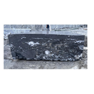 Elegant Looking Graphite Black Granite Raw Blocks Natural Stone for Kitchen Countertop Decoration from India