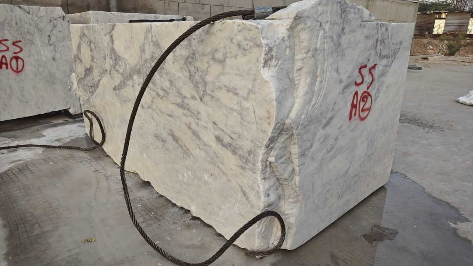 Luxurious Design Natural Stone Banswara White Marble Blocks for Interior Wall and Floor Decoration from India