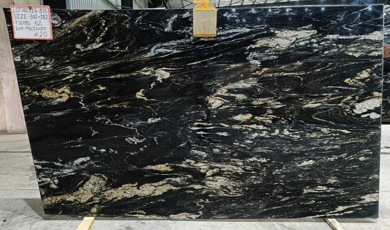 Best Quality North Granite Gold 118x71 Granite Slab Natural Stone for Office Building Application at Bulk Supply