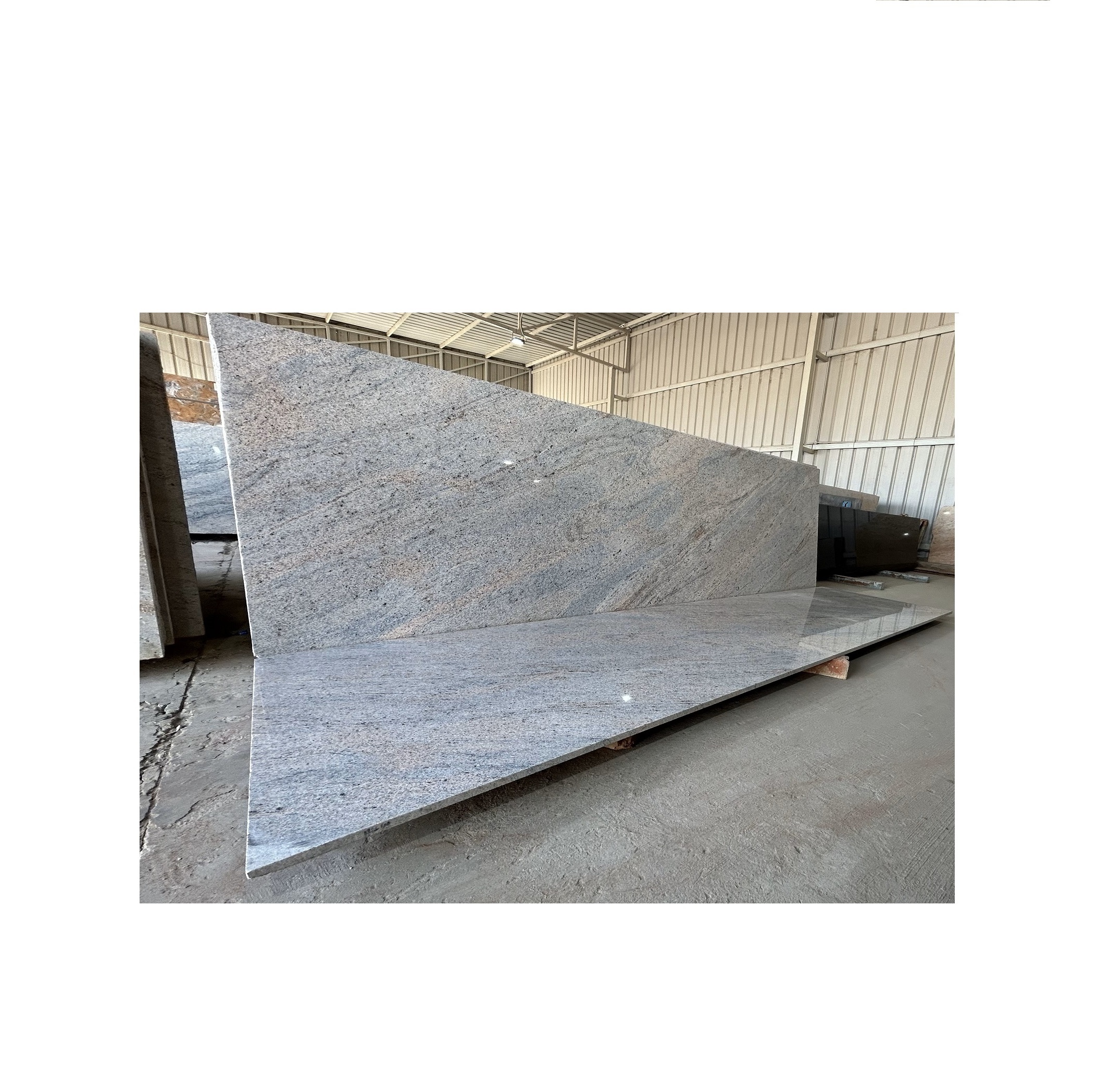 Standard Quality Ivory Fantasy South Granite Slab Use as Wall and Floor Decoration from India Export