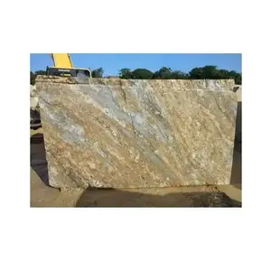 Highly Durable and Resistant Armani Gold Granite Natural Slab for Kitchenware Countertop at Bulk Price