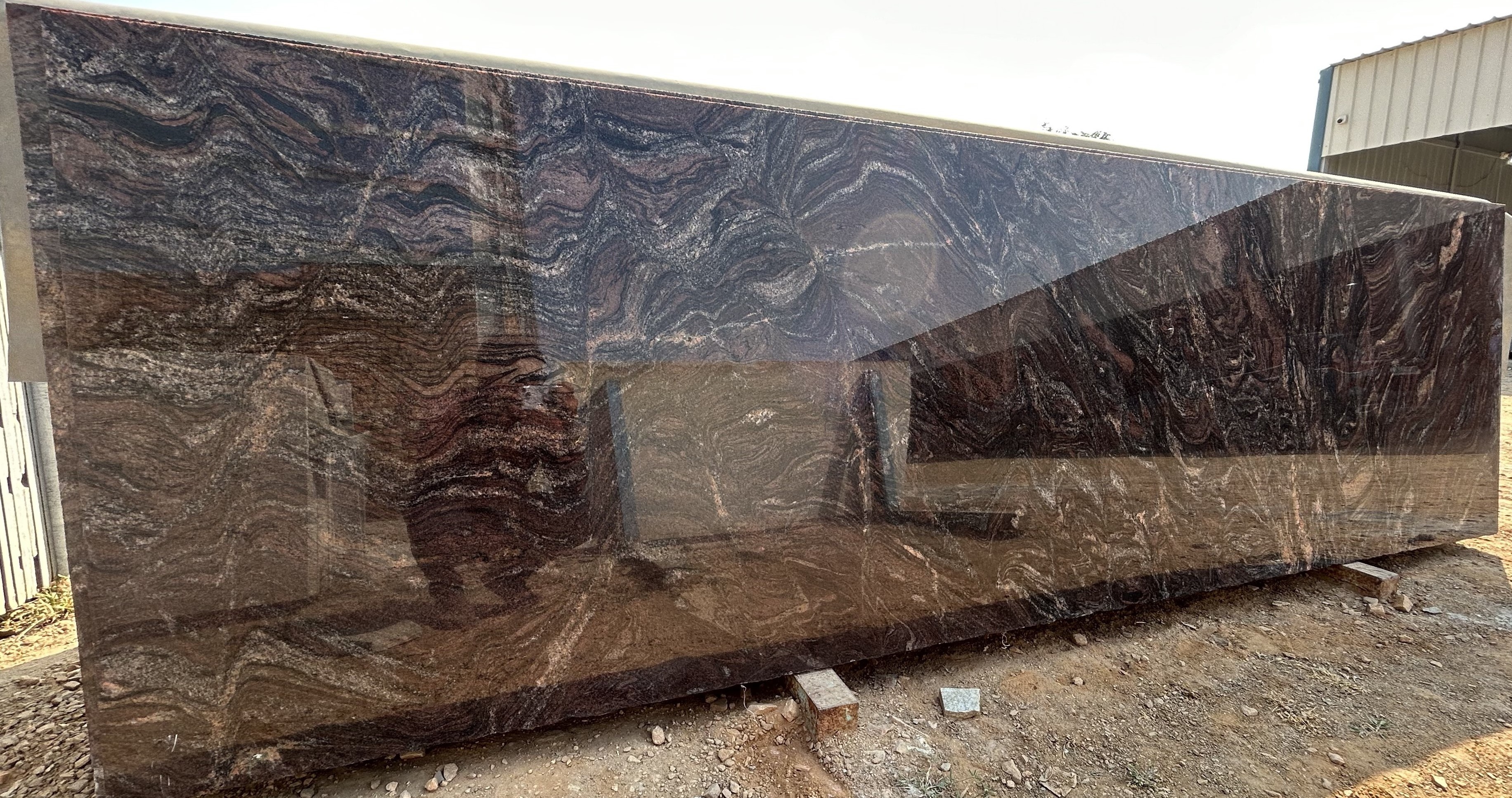 Most Demanding Velvet Paradise Granite Slab Natural Stone for Building Facade from India Open for Export Sales