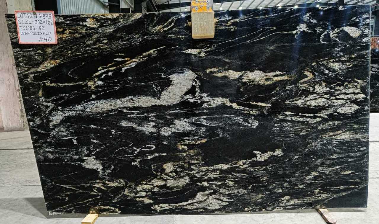 Best Quality North Granite Gold 118x71 Granite Slab Natural Stone for Office Building Application at Bulk Supply