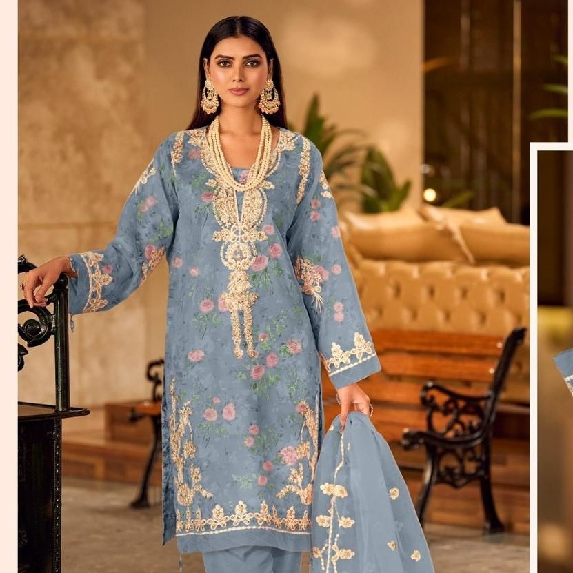 Designer Salwar Kameez Suit Dress Fully Heavy Embroidery Work Party Wear Wedding Wear Traditional Wear