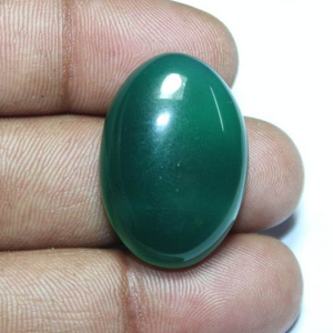 AAA+ Natural dark Green Onyx Cabochon Gemstone Oval Shape Flat Back AAA Quality jewelry making stone Top quality stone