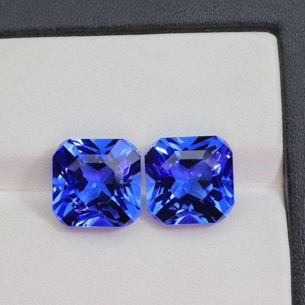 Natural Tanzanite loose Gemstone 11.60 x 13.10 faceted From Tanzania Quality eye Clean Stone for jewelry