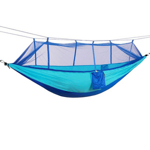 Premium Quality Camping Hammock with Mosquito net, 2 Person Ultralight Portable Windproof Hammock Bed with Net