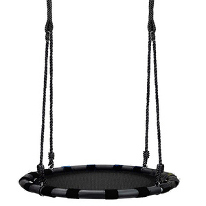 Buy 38 Inch Kids Round Mat Swing with Adjustable Hanging Ropes  Great for Tree Swing Set Backyard Playground Playroom