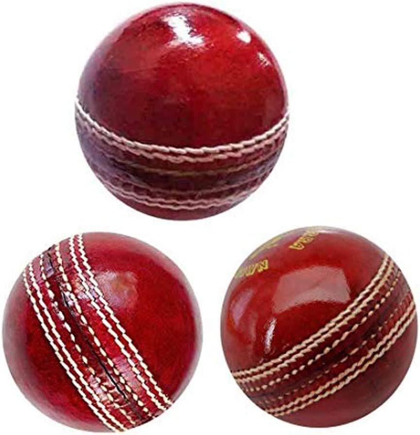 Amazon Best Deal Red Color Leather Cricket Balls for Practice & Training