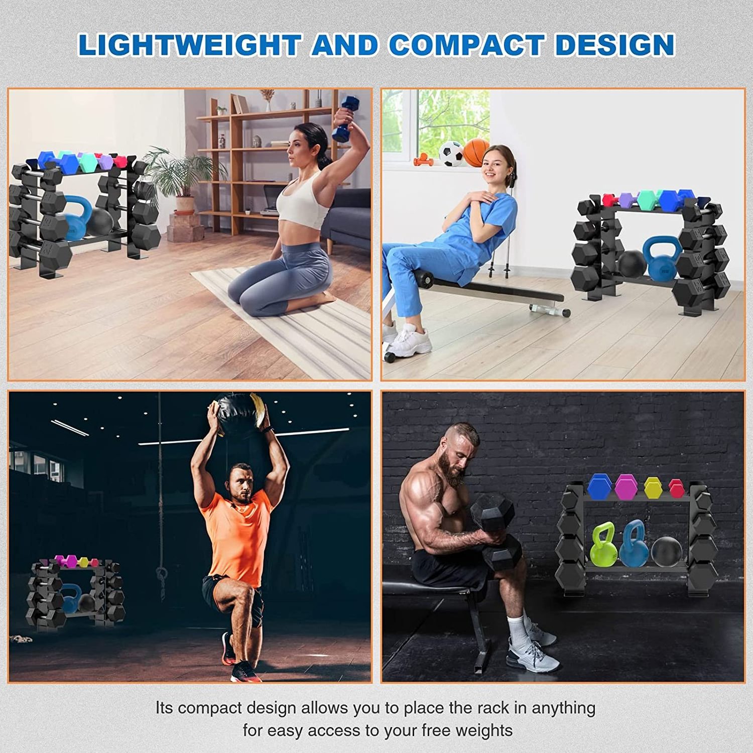 Wholesale Dumbbell Rack Stand Only for Home Gym Weight Rack for Dumbbells,Compact & Versatile Design