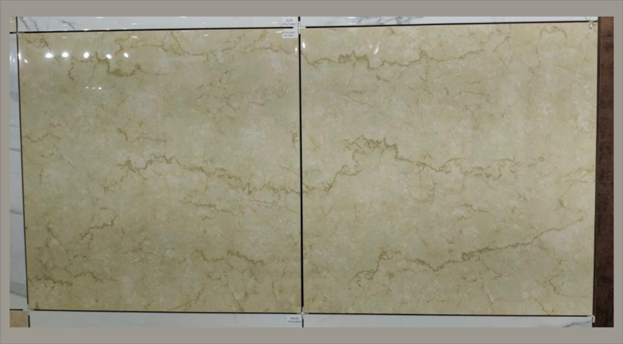 BEST SELLING glossy Modern Style 600 x 600 mm 60 x 60 cm  Polished Porcelain Interior Tiles model no SAFARI GOLD color tiles