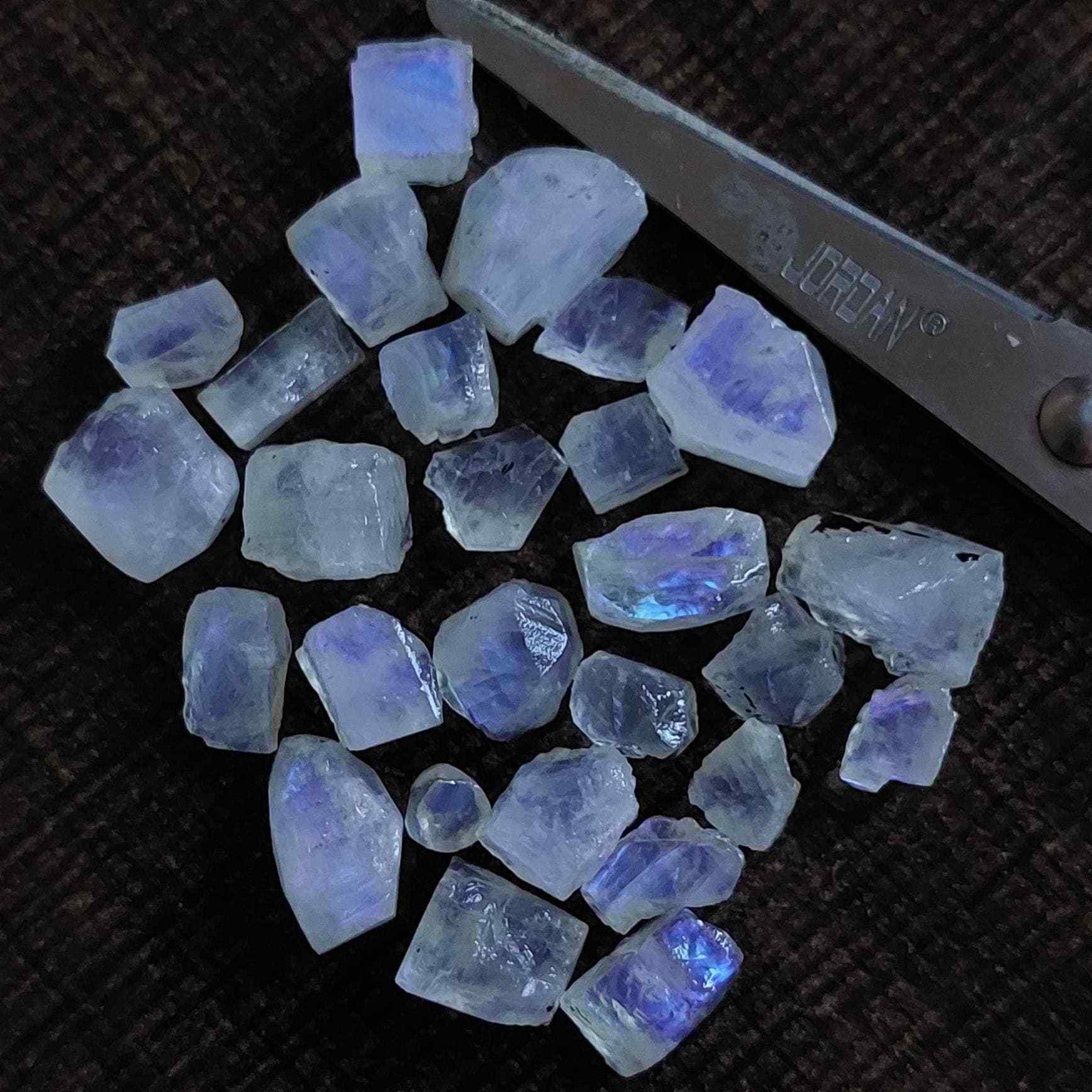 Other Shape Rainbow Moonstone gemstones. white gem blue Raw Material flash gemstone. rainbow moonstone loose gems