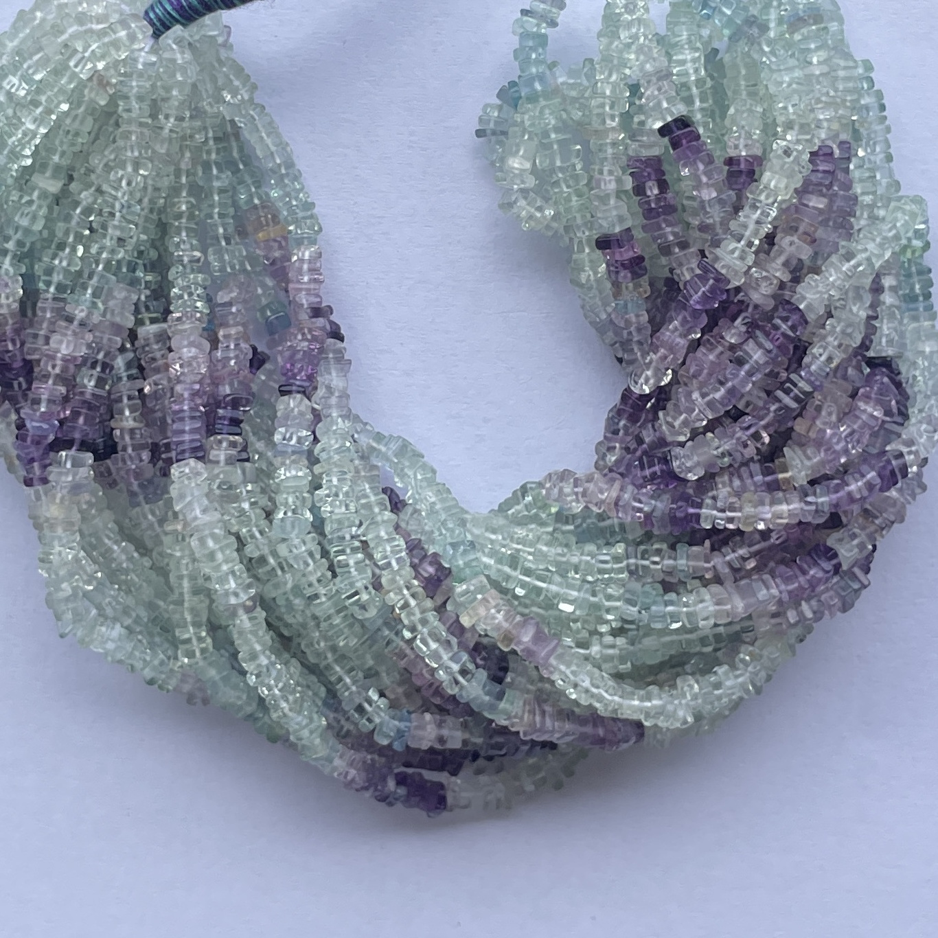 Green And Purple Amethyst Beads Necklace Hand Amethyst Faceted Rondelle Beads Necklace Excellent Quality Natural Beads Necklace