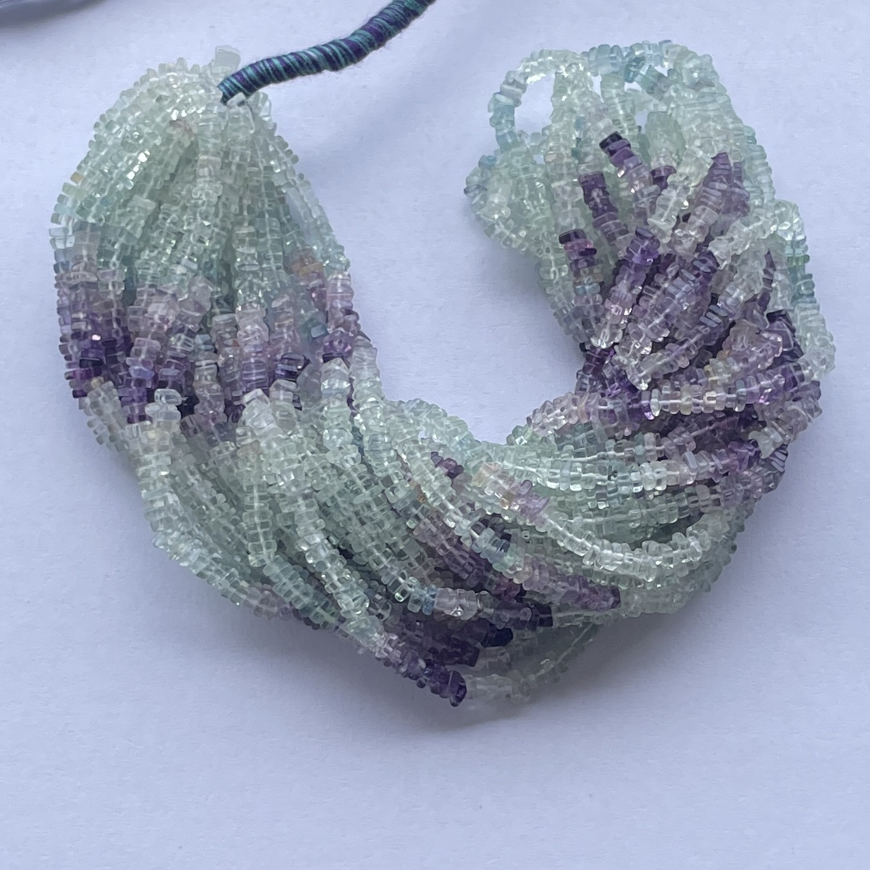 Green And Purple Amethyst Beads Necklace Hand Amethyst Faceted Rondelle Beads Necklace Excellent Quality Natural Beads Necklace