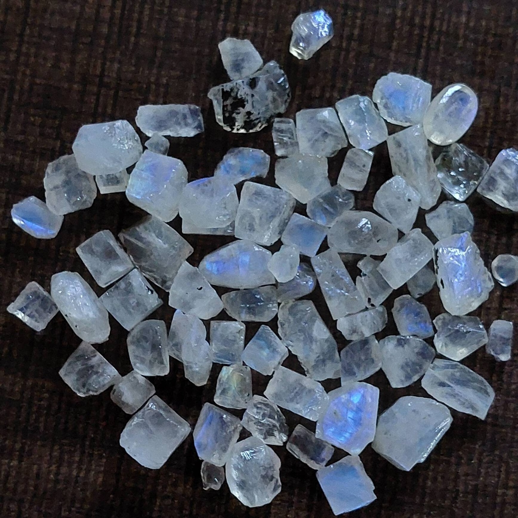 Other Shape Rainbow Moonstone gemstones. white gem blue Raw Material flash gemstone. rainbow moonstone loose gems