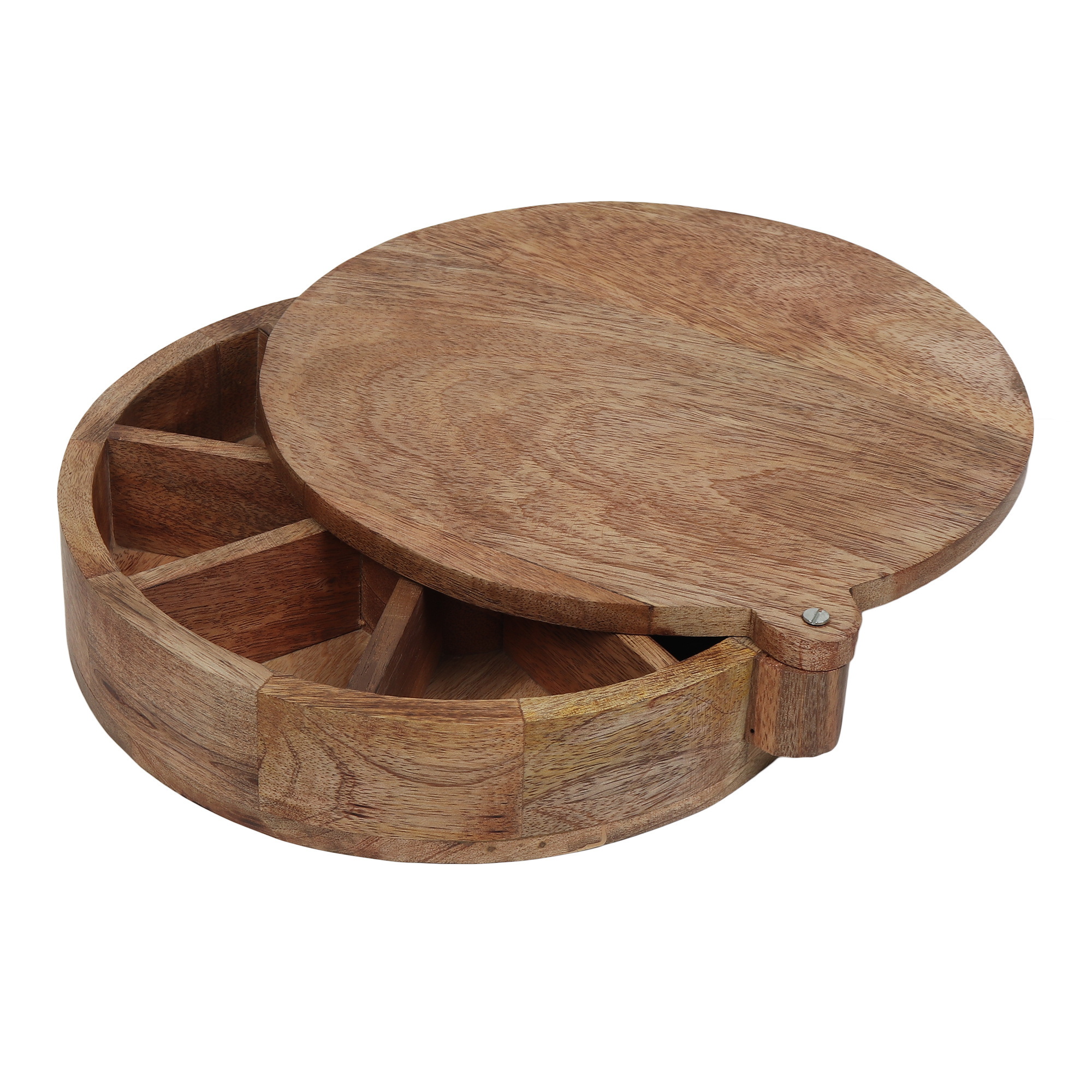 Wholesales Supply Trendy Wooden Spice Boxes for Kitchen Masala  box container Handmade Wooden Masala Box