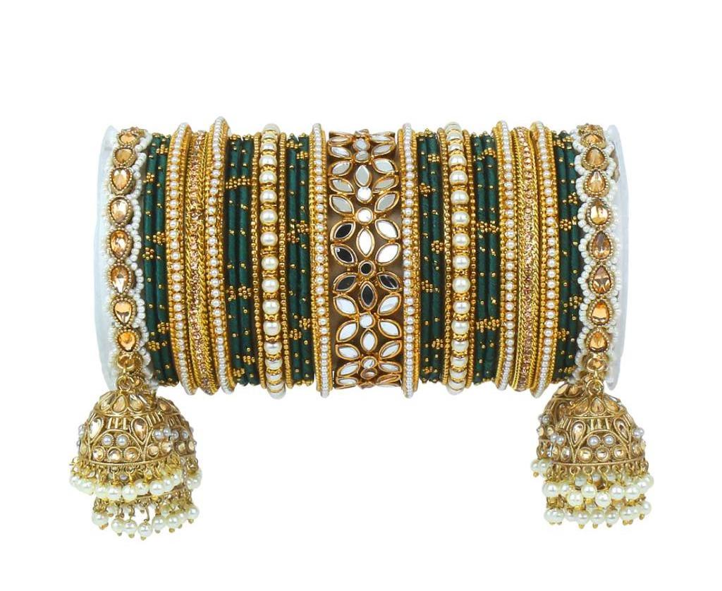 Bridal Bangle Stack for two hands  Bangles Jewellery for women latest and beautiful style bangle for ladies at wholesale rate