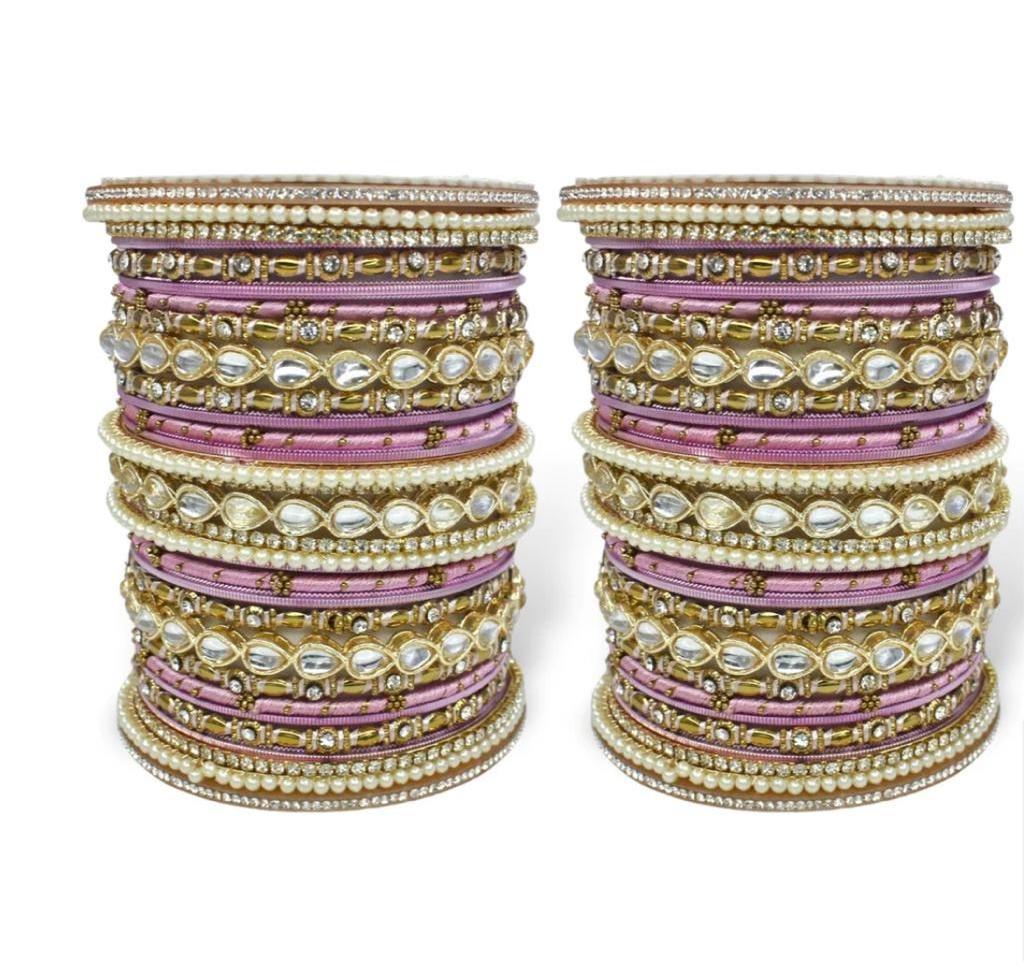 Bridal Bangle Stack for two hands  Bangles Jewellery for women latest and beautiful style bangle for ladies at wholesale rate