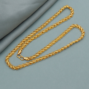 Buy 22k Yellow Gold Chain Necklace Real Gold 22kt Pure Handmade Gold Chain For Men and Women Usable By Indian Exporters, K3284