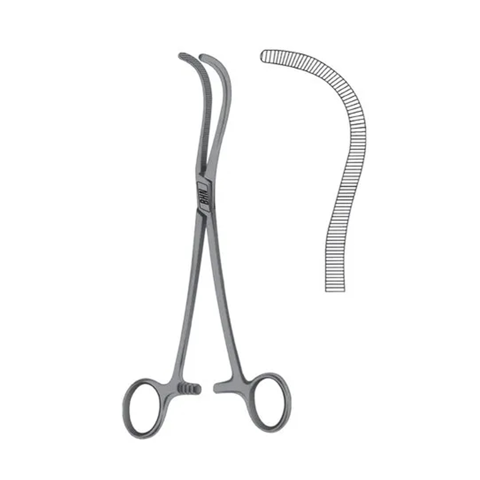 Guyon Kidney Pedicle Clamps Factory Price Best Quality Stainless Steel Guyon Kidney Pedicle Clamp Surgical Instruments