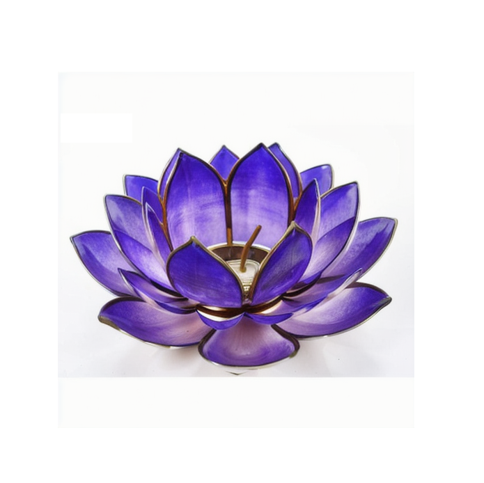 Eco Friendly Table Top Metal Lotus Flower with Custom Colour Available for Bedroom Decor from Indian Supplier