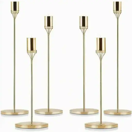 Wholesale Supply Light Weight Metal Candle Holder Stick for Bedroom Decoration Candle Stand Available at Bulk Quantity