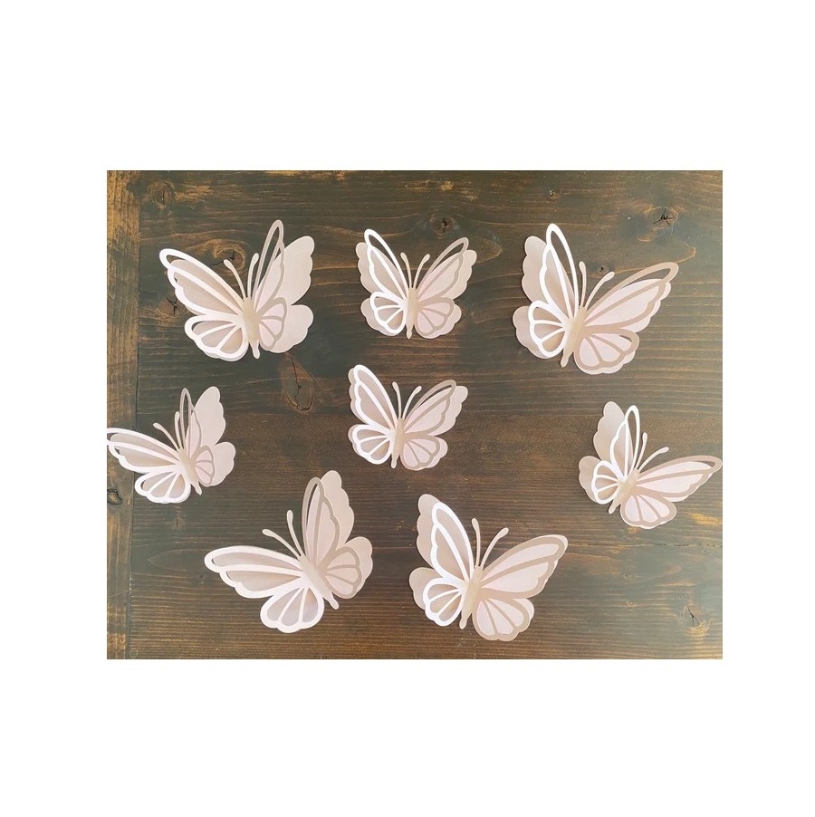 Hammered Butterfly Metal Home Decoration Small Ornaments Metal Cutting Butterflies for Wall Decoration