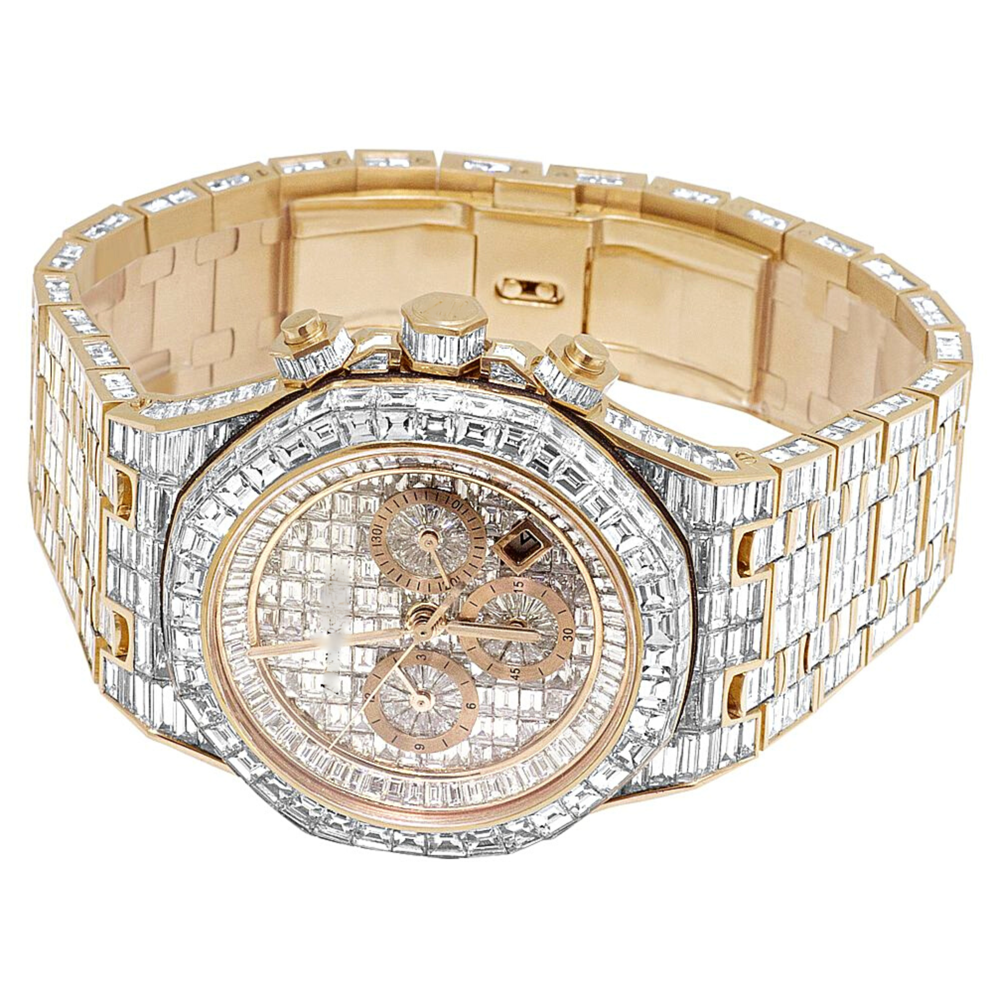 Factory Direct Price Fully Customized Iced Out Diamond Lab Grown  Watch for Men Hip Hop Diamond Jewelry watch Gift