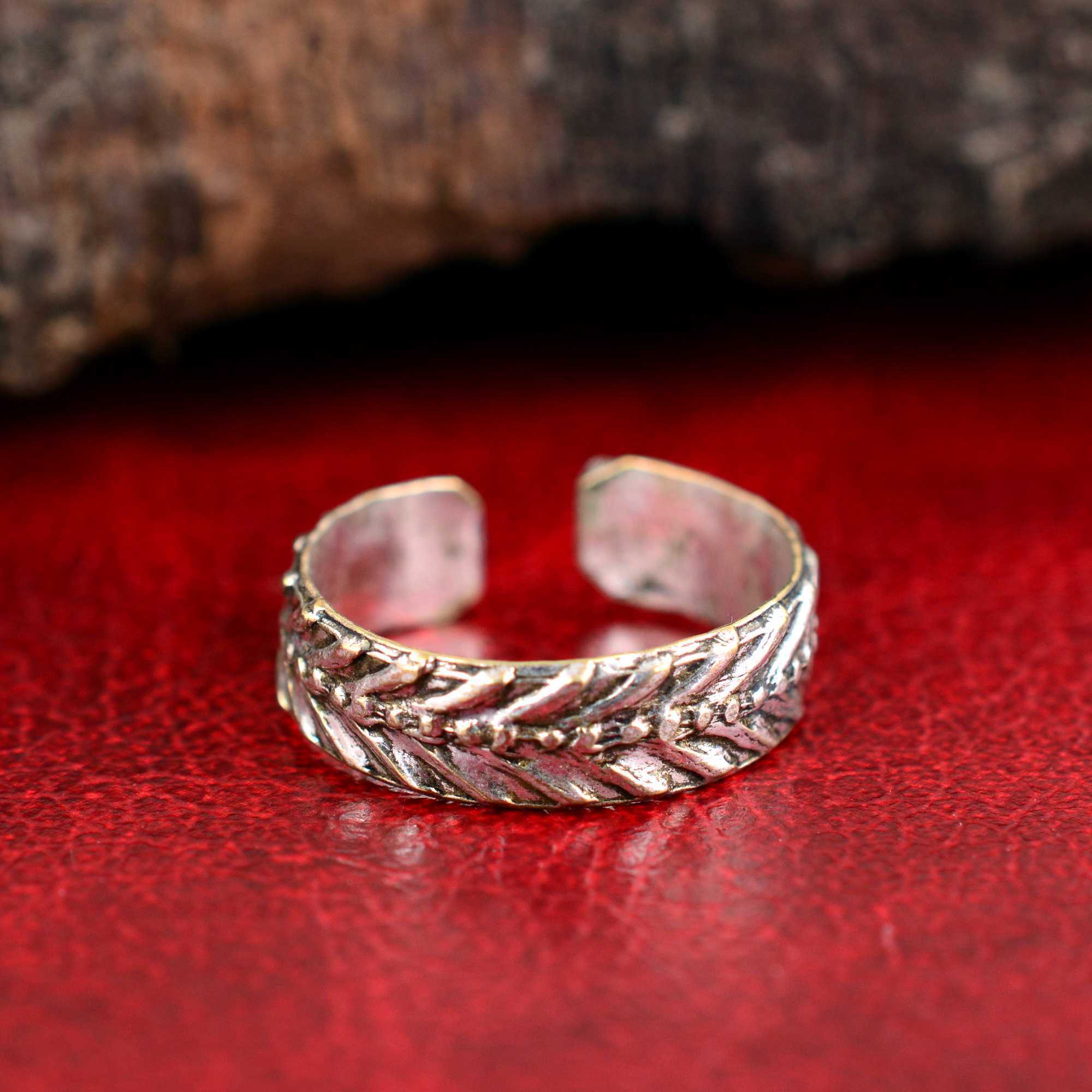 Ready to ship punk style 925 Sterling Silver motorcycle wheel tire tread wedding band rings for men women