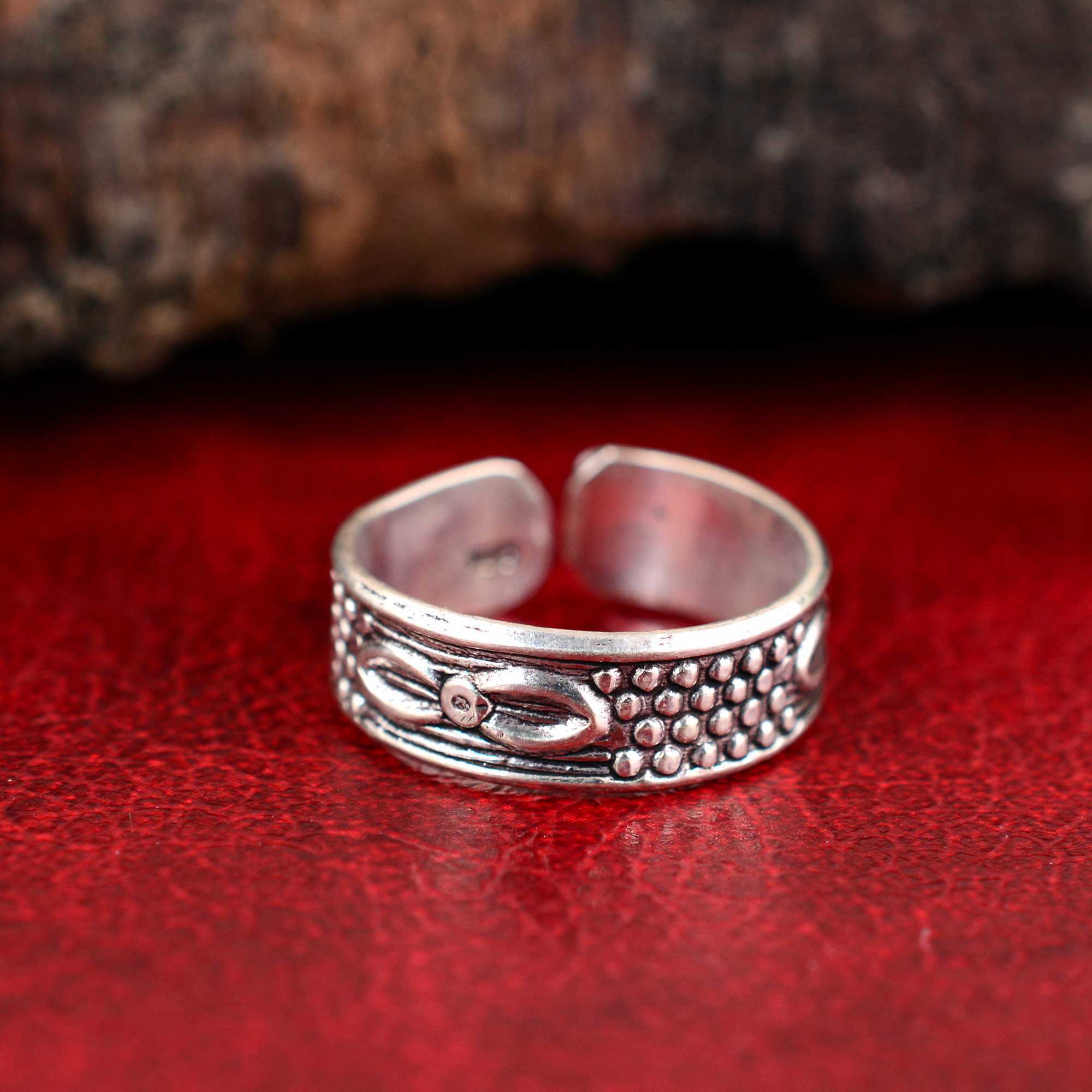 Ready to ship punk style 925 Sterling Silver motorcycle wheel tire tread wedding band rings for men women