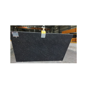 Highly Variational and Durable Stone Black Galaxy Granite Slab for Home and Building Decoration at Export Price