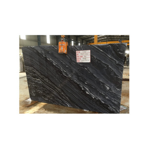 Top Quality Black Wave Granite Slab Natural Stone for Interior Wall and Floor Applications Available at Wholesale Price