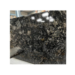 Good Quality Titanium Black Granite Slab Stone for Bathroom Vanity from Indian Supplier at Export Price